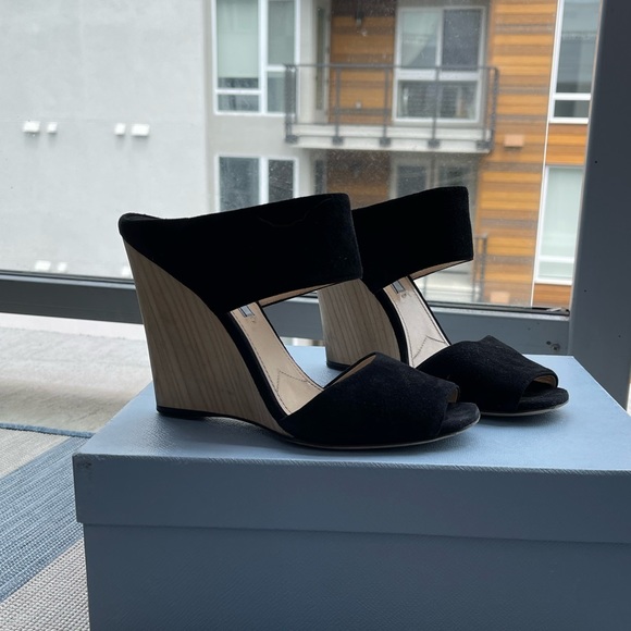 Prada Wedges, Suede, Size 38 - Picture 3 of 8